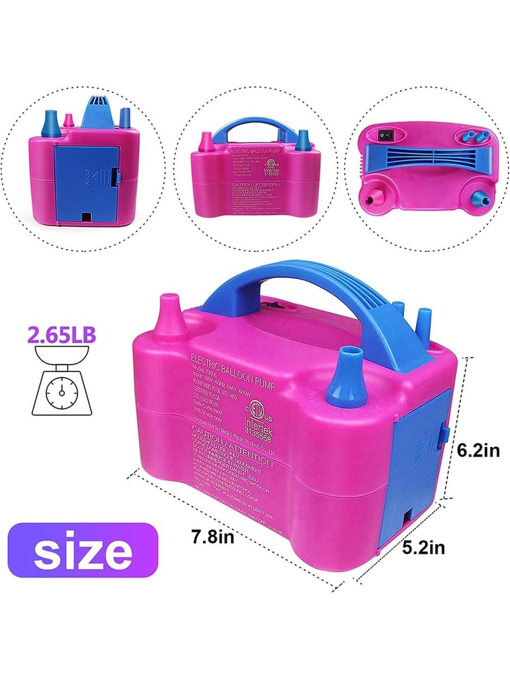 Electric Balloon Pump with Balloon Accessories Kit Brand New in Open Box